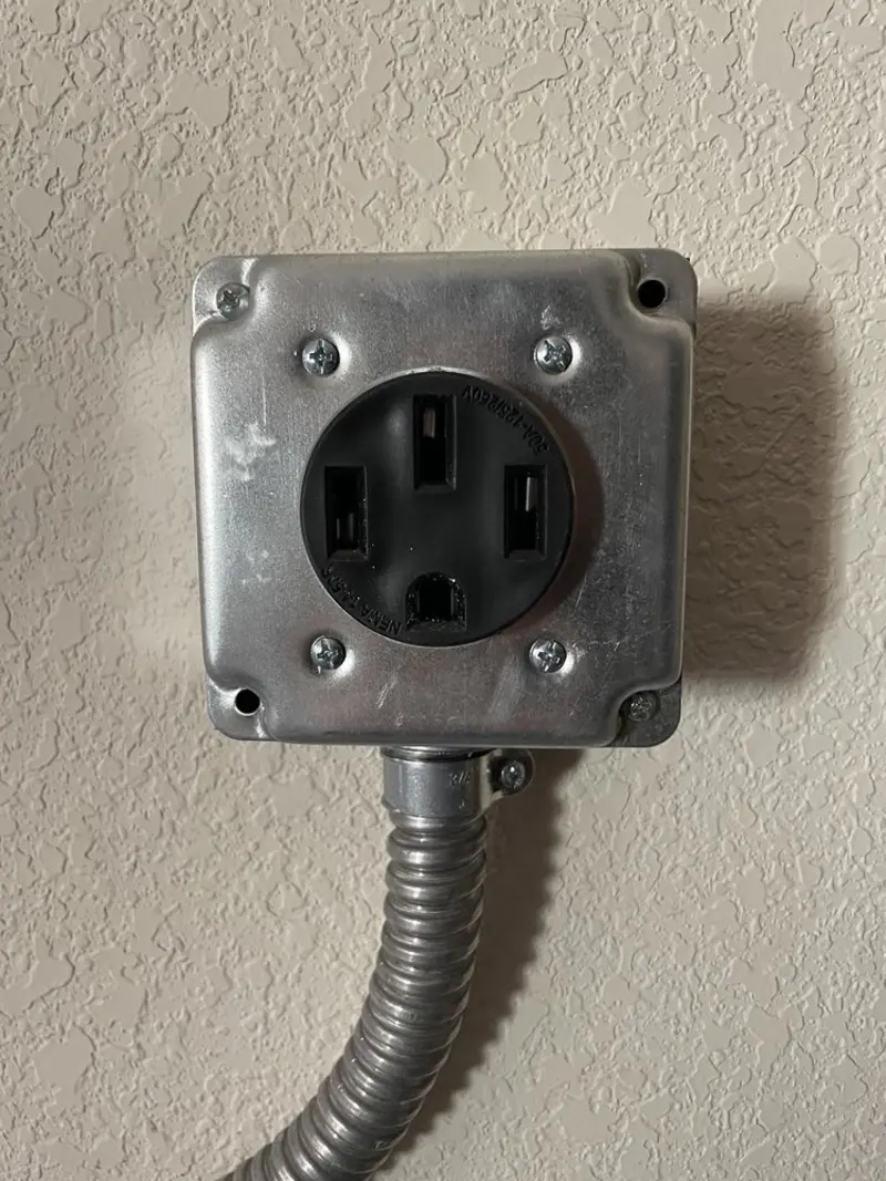 NEMA 14-50 outlet installed for Smart Home Electrical in Van Buren